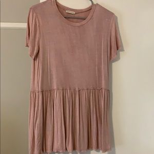 light pink dressy blouse with ruffles